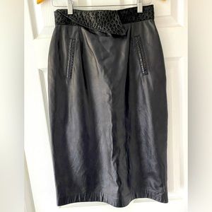 Leather vintage skirt